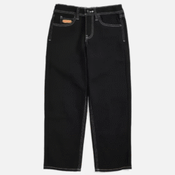 Empyre Embroidered Logo Black Denim Jeans