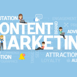 Content marketing concept.