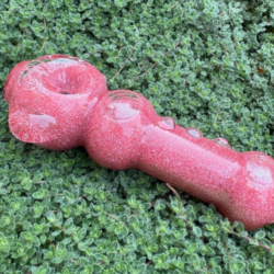 Dusty Pink Dolphin Glitter Pipe