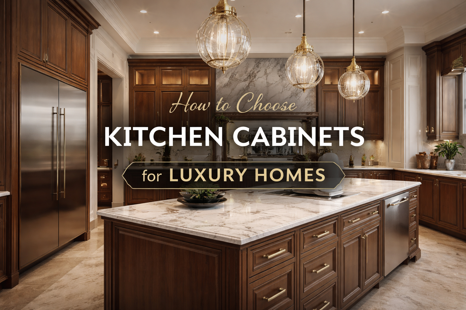 Luxury kitchen with elegant design