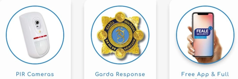 Smart alarms, family safety features, mobile app control, remote monitoring