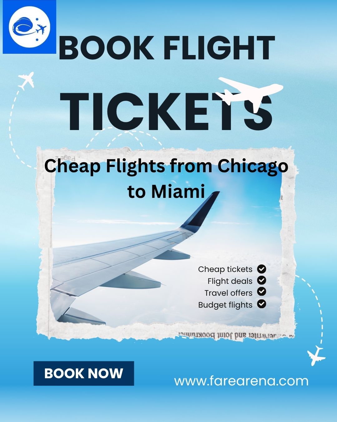 Flight tickets from Chicago to Miami, Cheap Flights from Chicago to Miami, FareArena, Chicago to Miami Flights, Cheap Flights Chicago to Miami, FareArena Flight Booking, Chicago to Miami Airfare Deals, Book Flights to Miami, USA Domestic Flights Deals, Chicago to Miami Travel Guide
